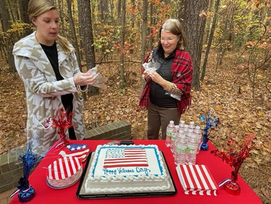 Honorary Partner ceremony for NC VVA Chapter 530 by the General Davie Chapter NSDAR.